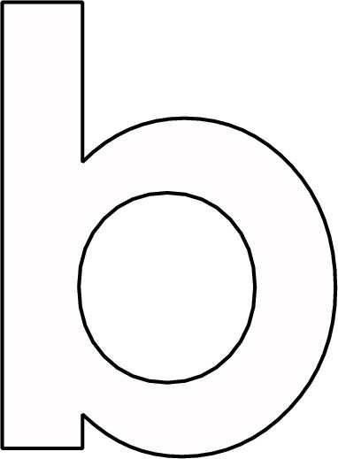 Kleurplaat Letter B Alfabet Knutselen