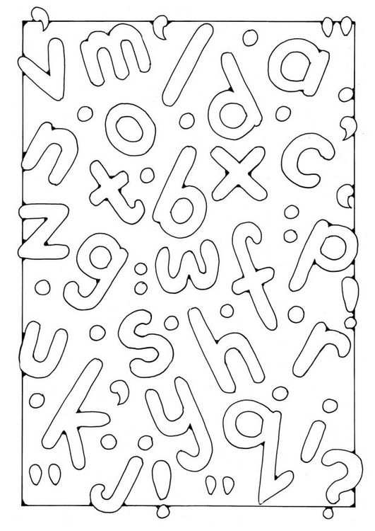 Coloring Page Letters Img 19566 Alfabet Letters Kleurplaten