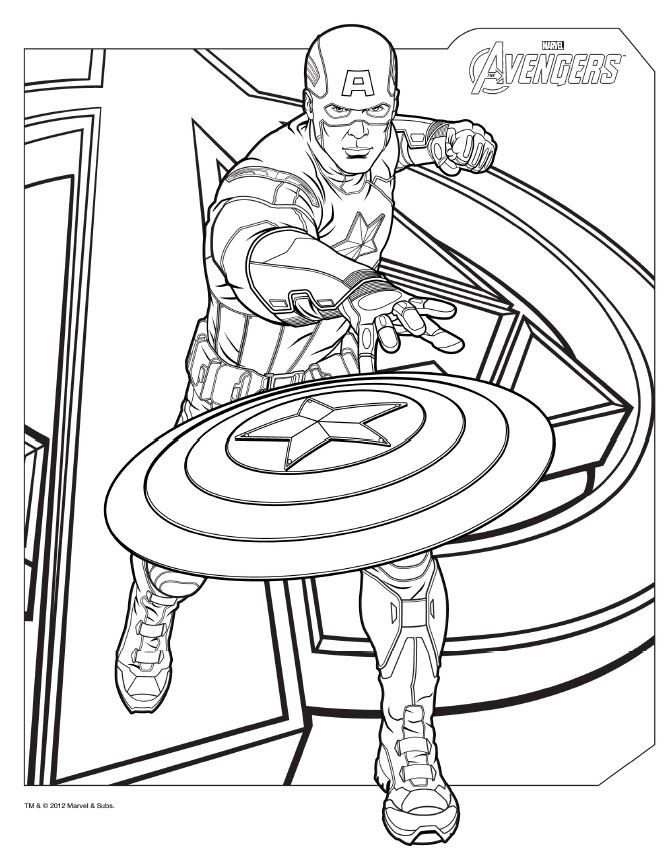 Download Avengers Coloring Pages Here Captainamerica