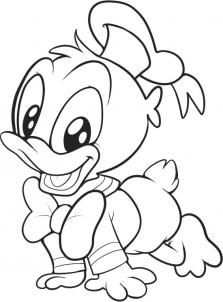 Baby Disney Coloring Pages Disney How To Draw Baby Donald Duck