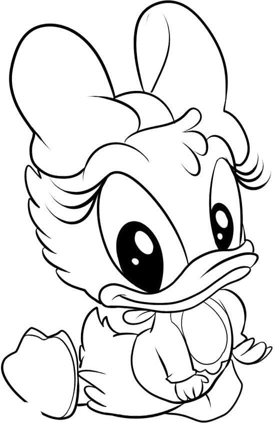 Baby Daisy Duck Coloring Page Kleurplaten