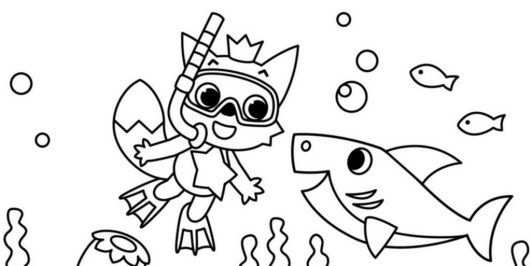 Pinkfong Drawing How To Draw A Cute Baby Shark Met Afbeeldingen