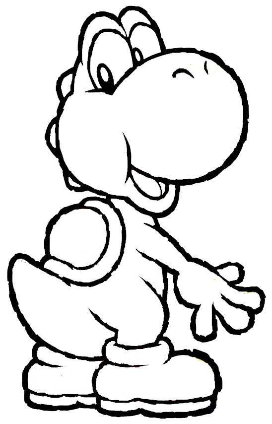 Yoshi Coloring Pages To Print Free With Images Mario Coloring