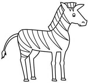 Zebra Outline To Colour With Images Zebra Coloring Pages