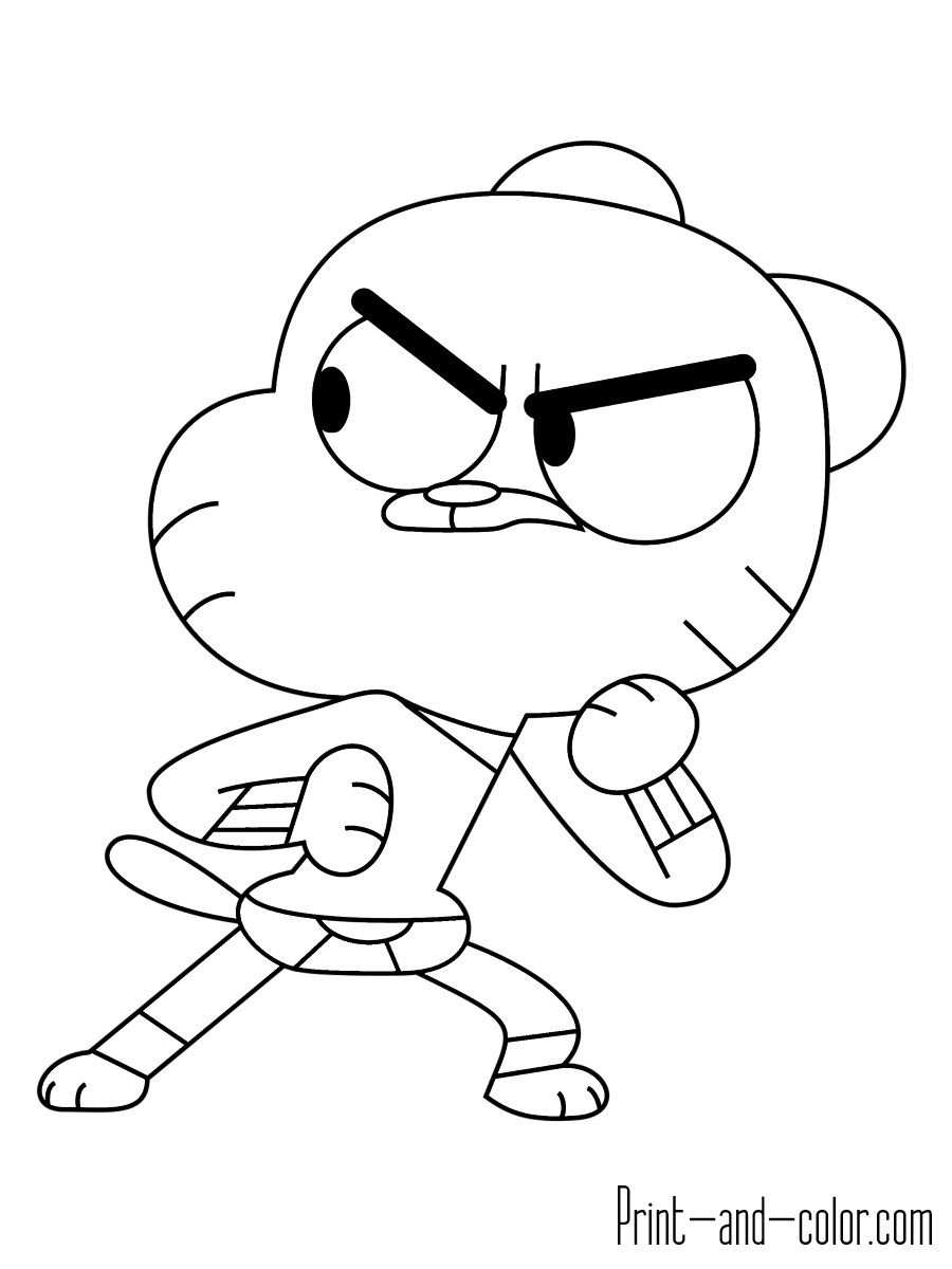 Awesome Picture Of Gumball Coloring Pages Goruntuler Ile
