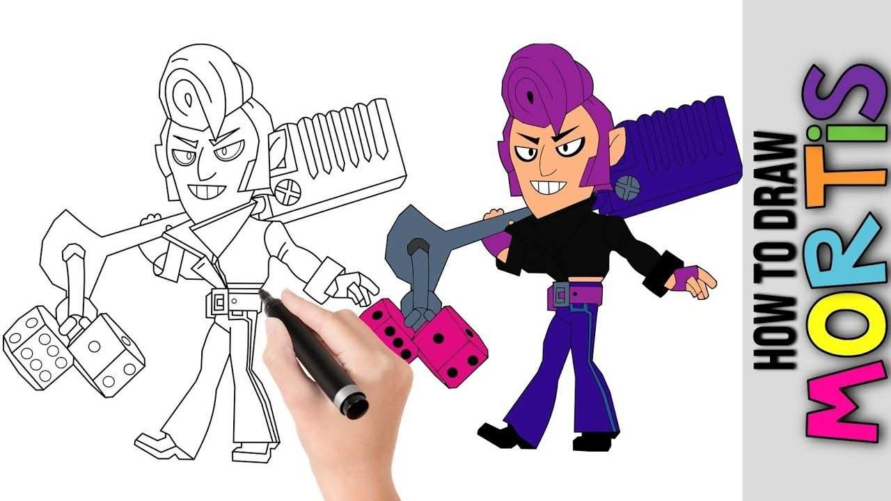 How To Draw Mortis From Brawl Stars Cute Easy Drawings Tutorial
