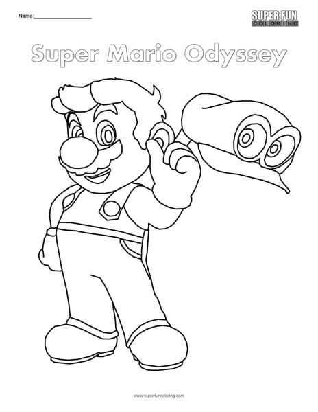 Super Mario Odyssey Nintendo Coloring With Images Super Mario