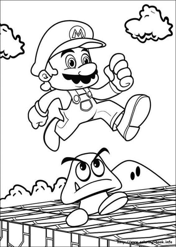 Top 20 Free Printable Super Mario Coloring Pages Online Super