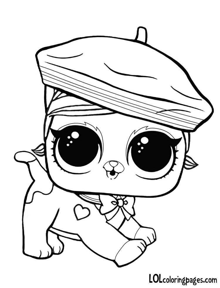 Fuzzy Fan Lol Surprise Doll Pet Coloring Page With Images