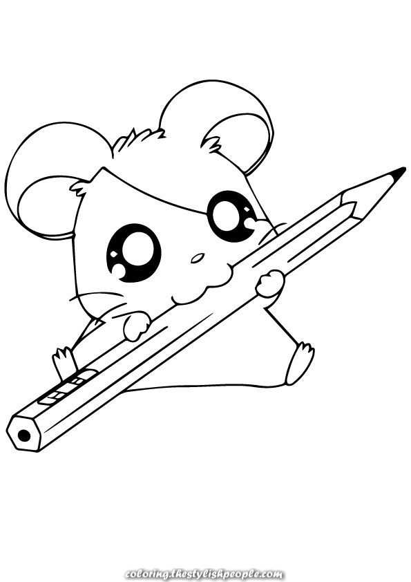Finest Coloring Pages For Hamster Your Toddler Will Love With