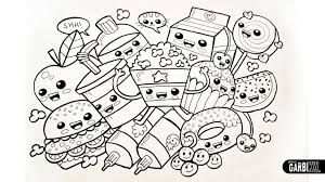 Coloring Pages Cute Food Fresh Kawaii Food Coloring Pages Mr Dong