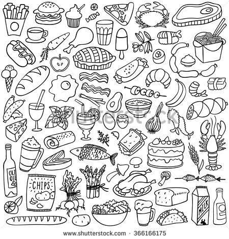Image Result For Doodles Bullet Journal Doodles Food Doodles