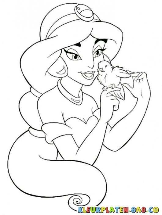Disney Prinses Kleurplaat With Images Mermaid Coloring Pages