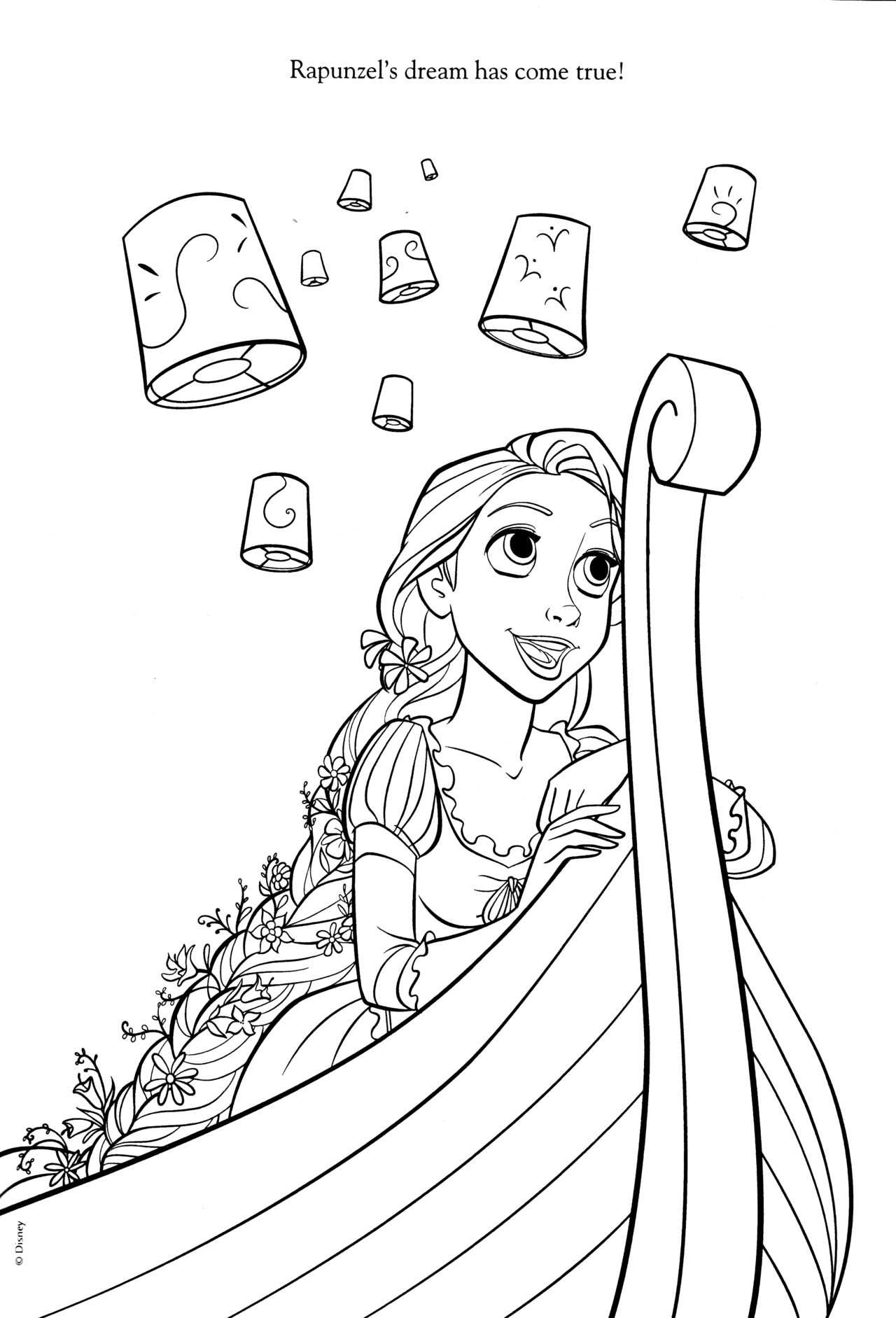 Tangled Coloring Book Tangled Coloring Pages Rapunzel