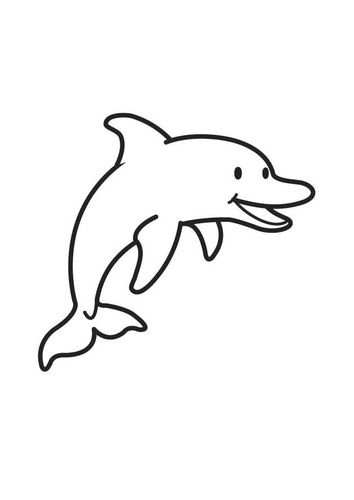 Kleurplaat Dolfijn Dolphin Met Afbeeldingen Kleurplaten