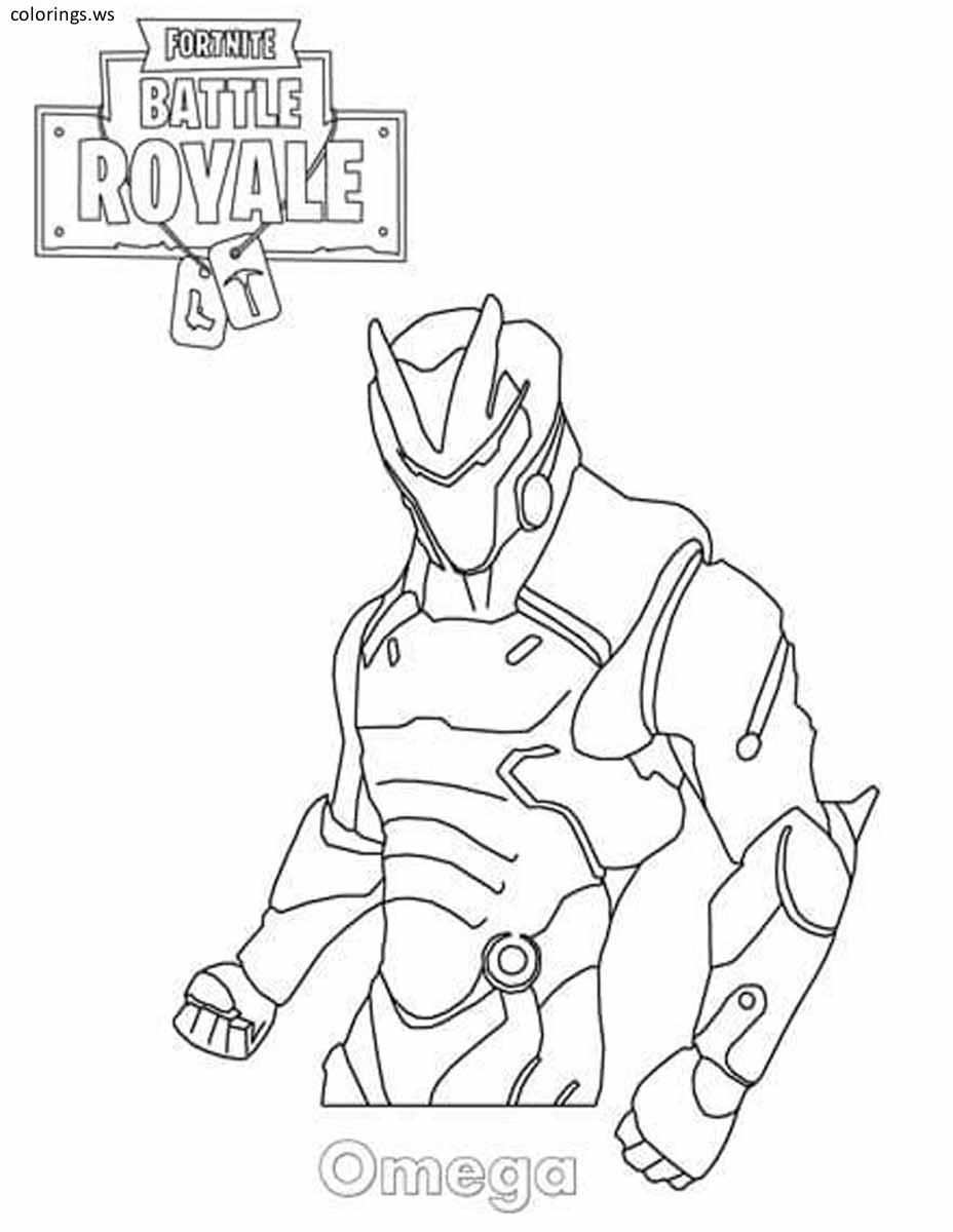 Fortnite Omega Coloring Page Fortnite Coloring Pages Free