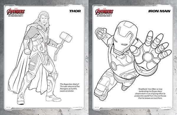 Free Kids Printables Marvel S The Avengers Age Of Ultron