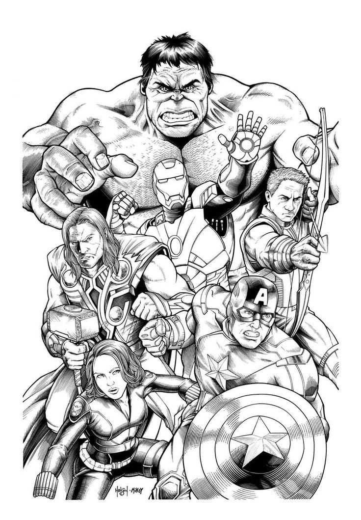 30 Wonderful Avengers Coloring Pages For Your Toddler Avengers