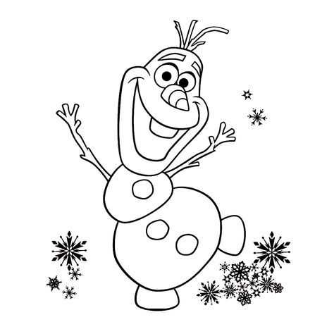 Free Olaf Color Pages Frozen Coloring Pages Summer Coloring