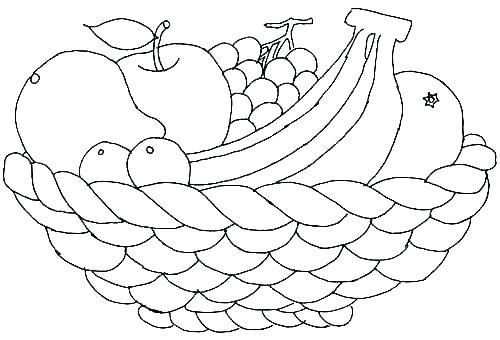 Fruit Coloring Pages For Preschoolers Coloring Fruit Coloring