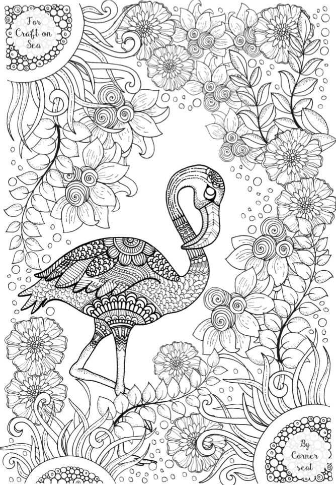Flamingo Colouring Page Flamingo Coloring Page Animal Coloring