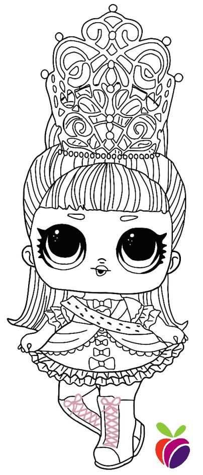 Lol Surprise Hairgoals Series Coloring Page Her Majesty In 2020