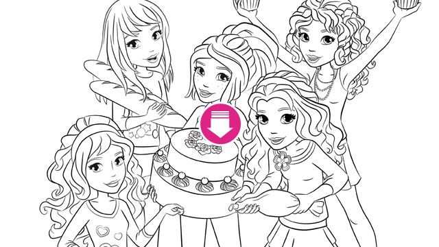 Lego Com Friends Downloads Mias Cupcake Party Cupcake Party