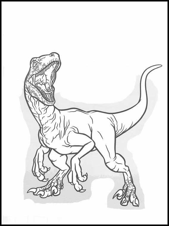 Jurassic World 37 Printable Coloring Pages For Kids Dinosaur