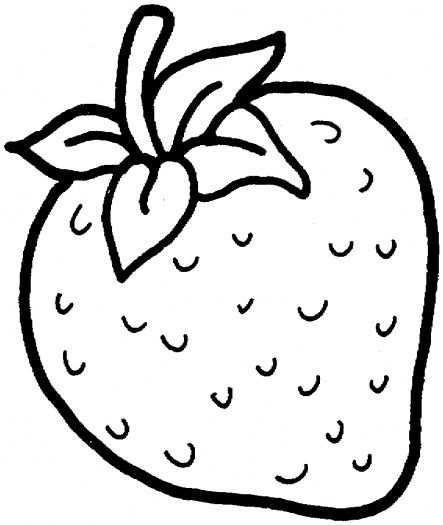 Kleurplaat Aardbei Fresas Dibujo Dibujos De Frutas Frutas Para