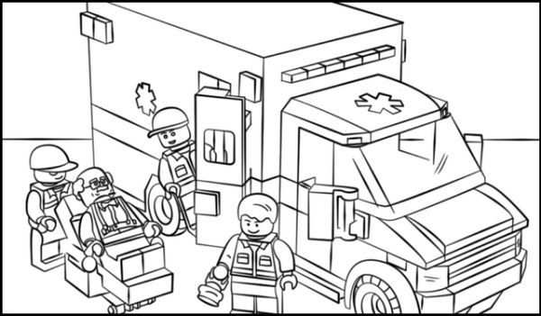 Free Ambulance Coloring Pages Printable In 2020