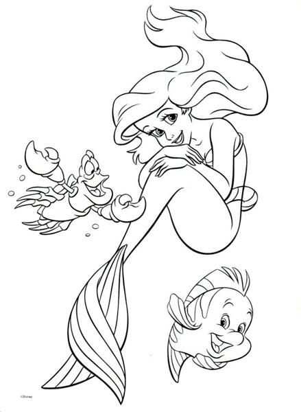 Princess Ariel Little Mermaid Coloring Pages Hellocoloring Com