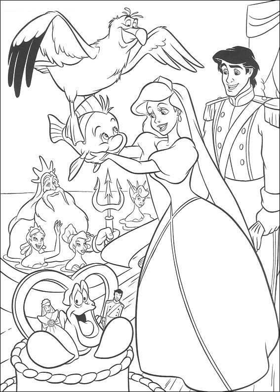 Coloring Page Ariel The Little Mermaid Ariel The Little Mermaid