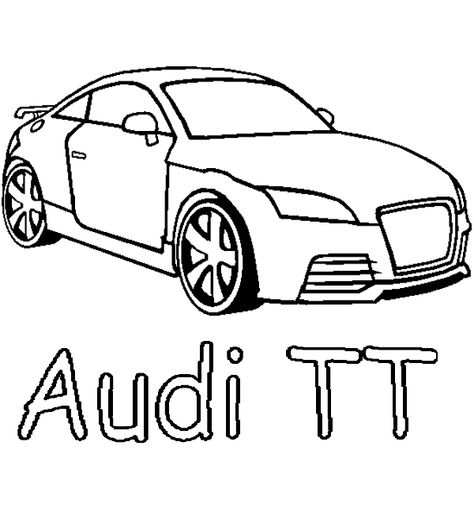 Audi Tt Kleurplaat Com Imagens Audi Desenhos Desenho