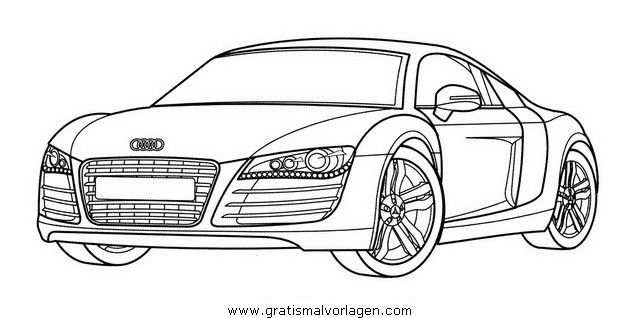 Auto Ausmalbilder Audi With Images Cars Coloring Pages