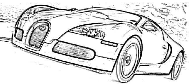 Bugatti Veyron Luxury Cars Coloring Page Bugatti Car Coloring Pages