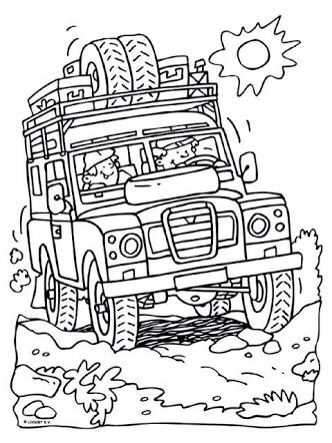 Series With Images Land Rover Land Rover Defender Coloring Pages