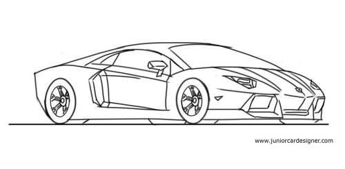 Draw A Lamborghini Aventador Car Design Sketch Car Drawings