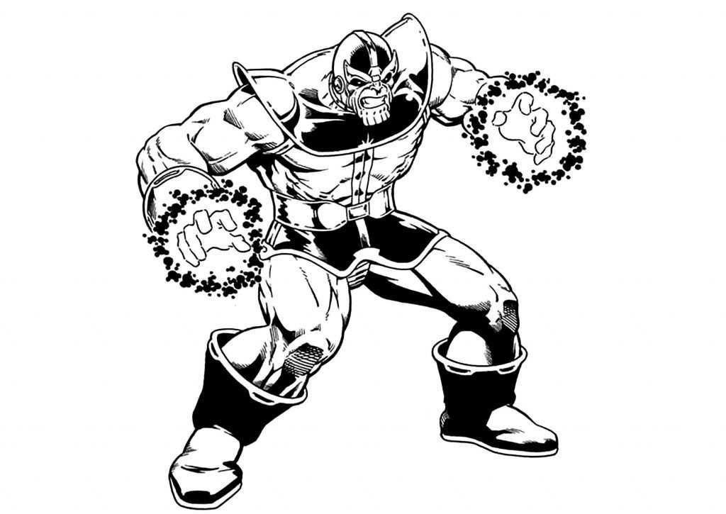 Thanos Coloring Pages With Images Avengers Coloring Pages