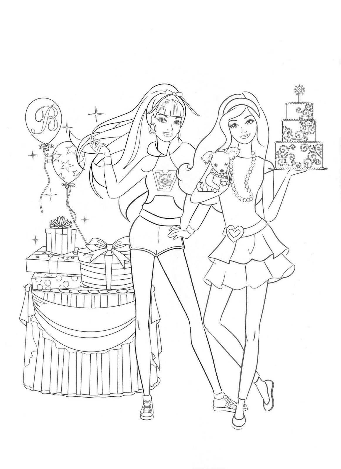 Barbie Coloring Pages Barbie Coloring Pages Barbie Coloring