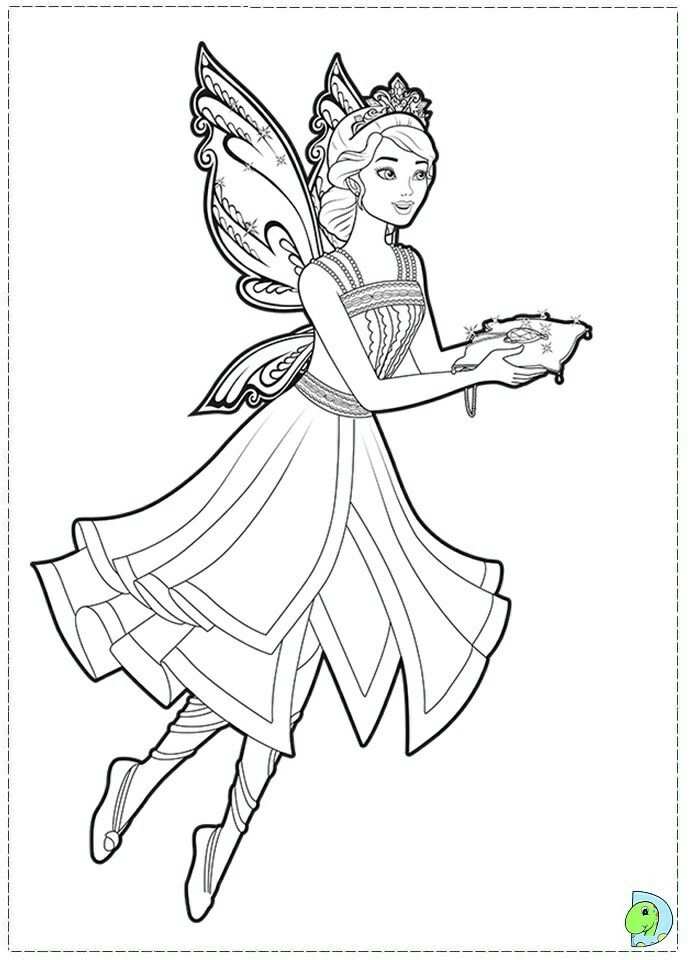 Coloring Page Barbie Dreamtopia Barbie Glitter Kingdom 2 In 2020