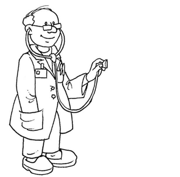 Kleurplaat Dokter Met Afbeeldingen Kleurplaten Thema