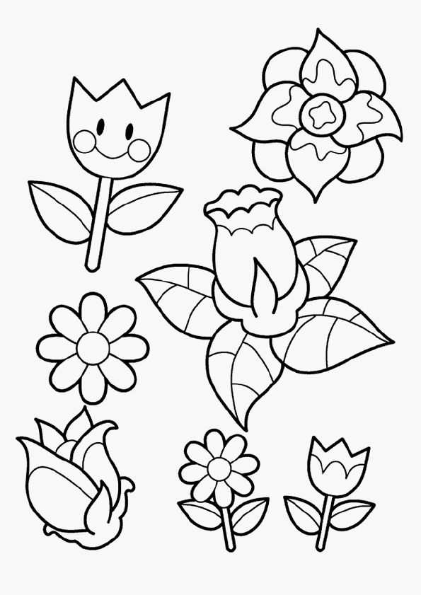 Kleurplaten Bloemen Met Afbeeldingen Kleurplaten Bloem