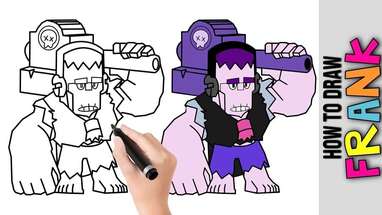 How To Draw Frank From Brawl Stars Cute Easy Drawings Tutorial