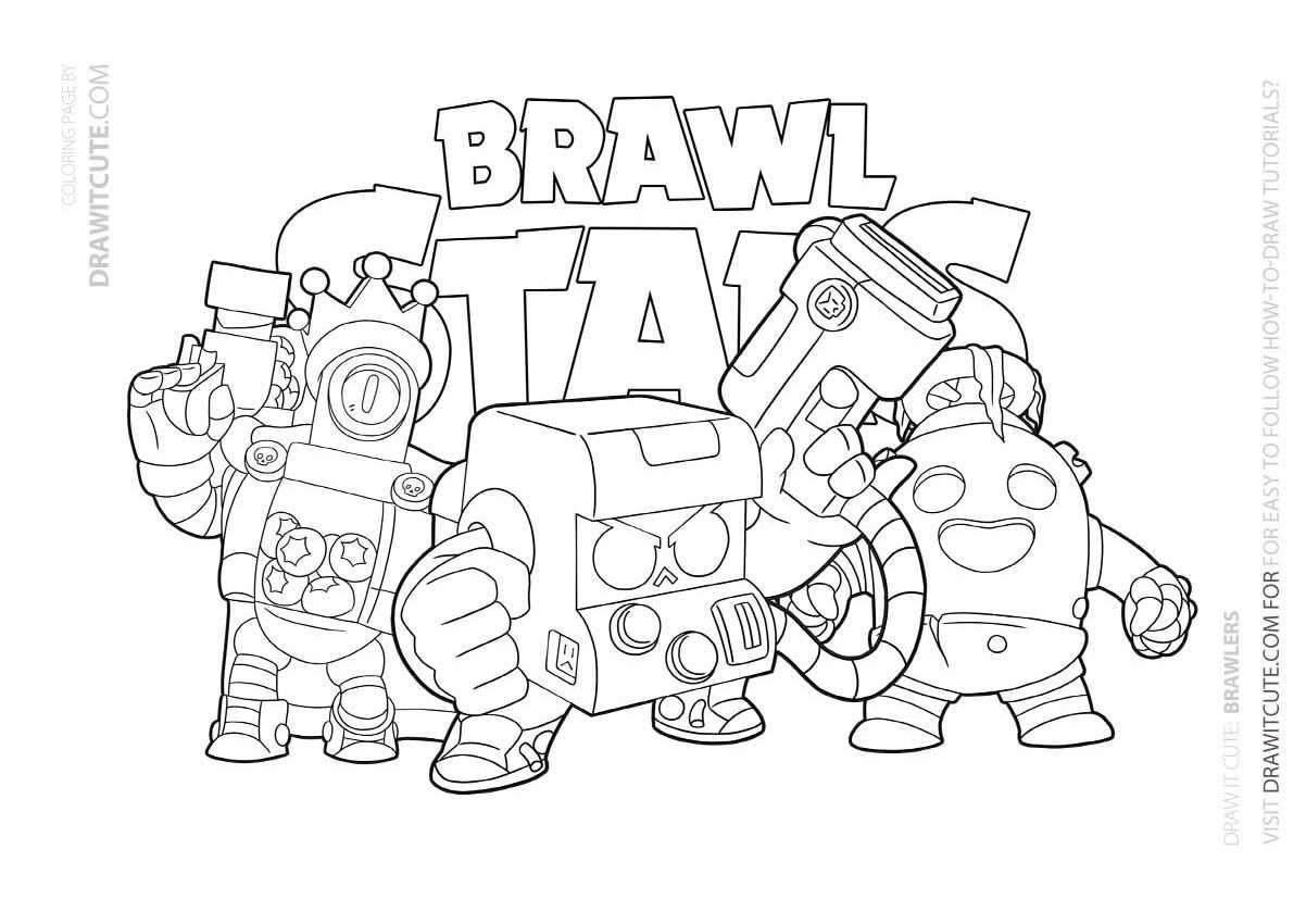 Ausmalbilder Brawl Stars Werwolf Leon