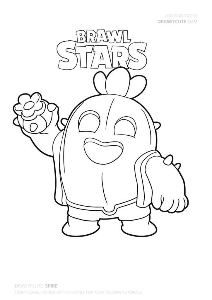 How To Draw Spike Super Easy In 2020 Star Coloring Pages