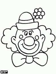 Clown Kleurplaat Google Zoeken Kleurplaten Carnaval Thema