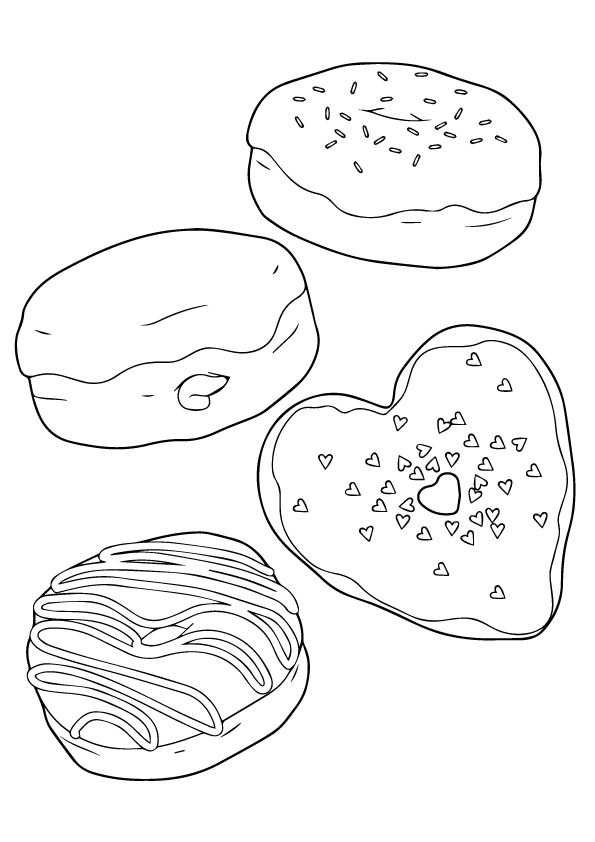 Top 10 Donut Coloring Pages For Your Toddler Donut Coloring Page