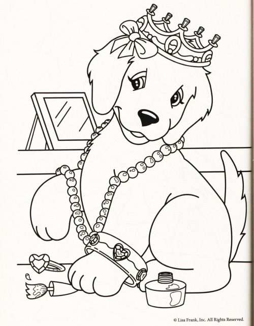 Kleurplaat Hond Kroon With Images Puppy Coloring Pages