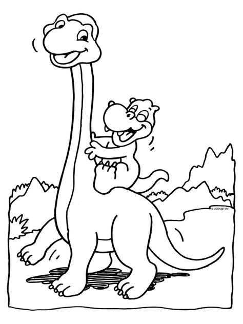 Kleurplaat Dino Met Afbeeldingen Dinosaurus Kleurplaten