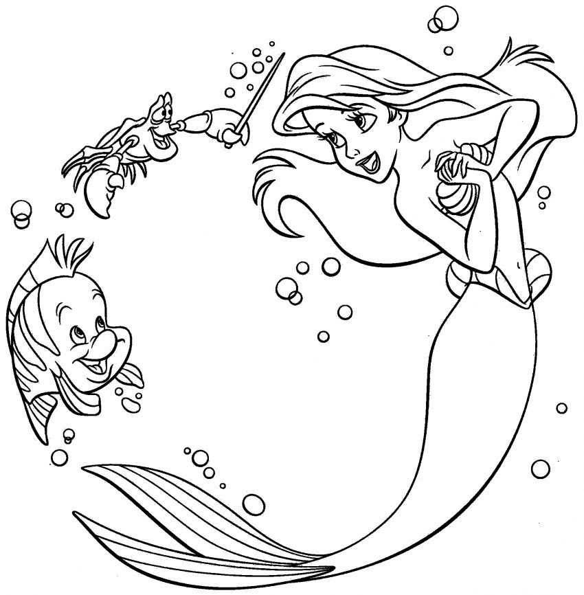 Disney Princess Ariel Printable Coloring Pages Met Afbeeldingen
